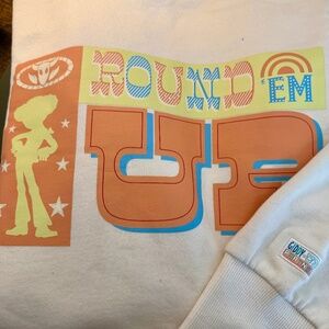 Jessie “Round ‘Em Up” Disney Parks Crew Sweatshirt Toy Story Women’s XL NWT